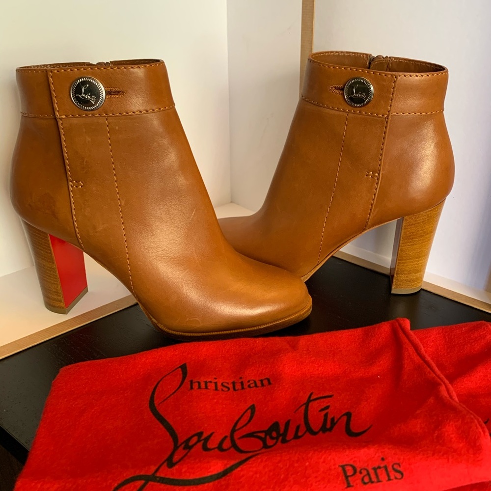 Christian Louboutin New Leather Ankle Boots